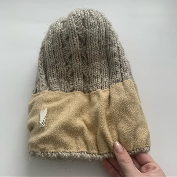 winter hat with real fur on top main image 5